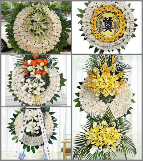 安徽阜阳市阜南县会龙镇何寨村花圈速递